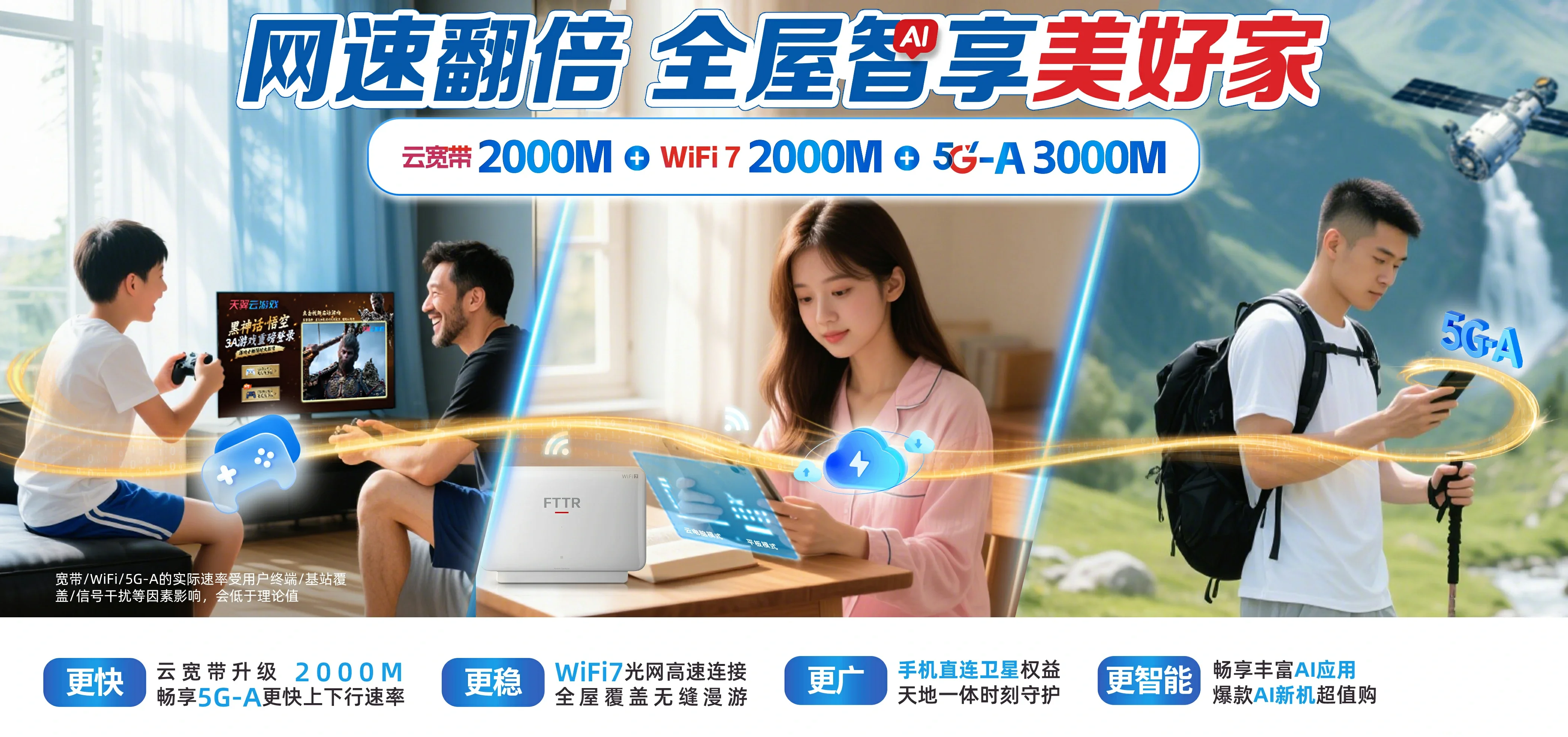 中国电信 长寿区电信宽带 宽带套餐
